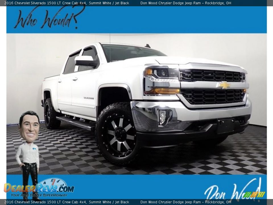 2016 Chevrolet Silverado 1500 LT Crew Cab 4x4 Summit White / Jet Black Photo #1