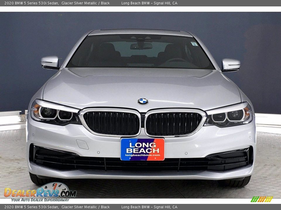 2020 BMW 5 Series 530i Sedan Glacier Silver Metallic / Black Photo #2