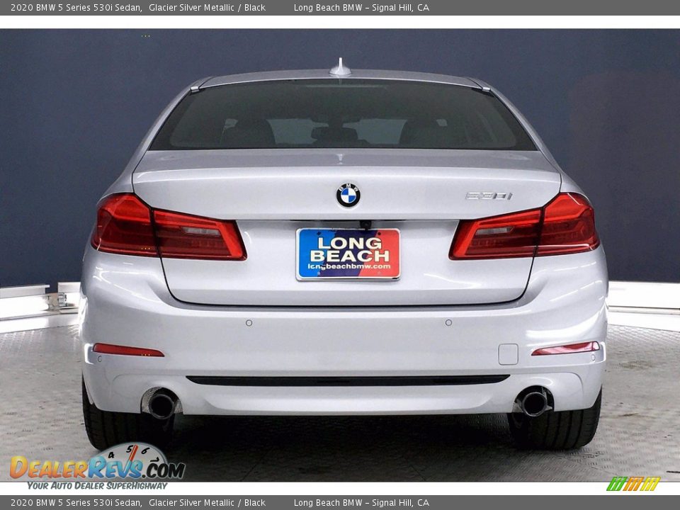 2020 BMW 5 Series 530i Sedan Glacier Silver Metallic / Black Photo #3