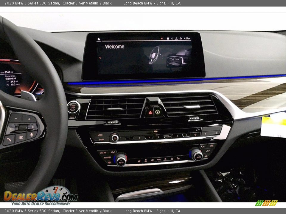 2020 BMW 5 Series 530i Sedan Glacier Silver Metallic / Black Photo #5