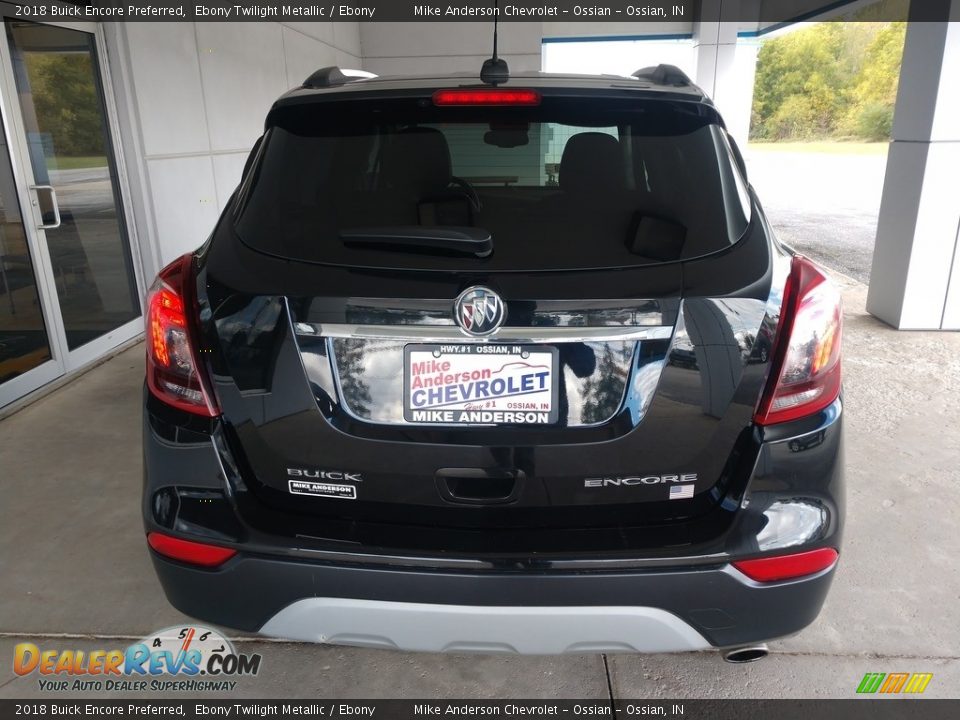 2018 Buick Encore Preferred Ebony Twilight Metallic / Ebony Photo #5