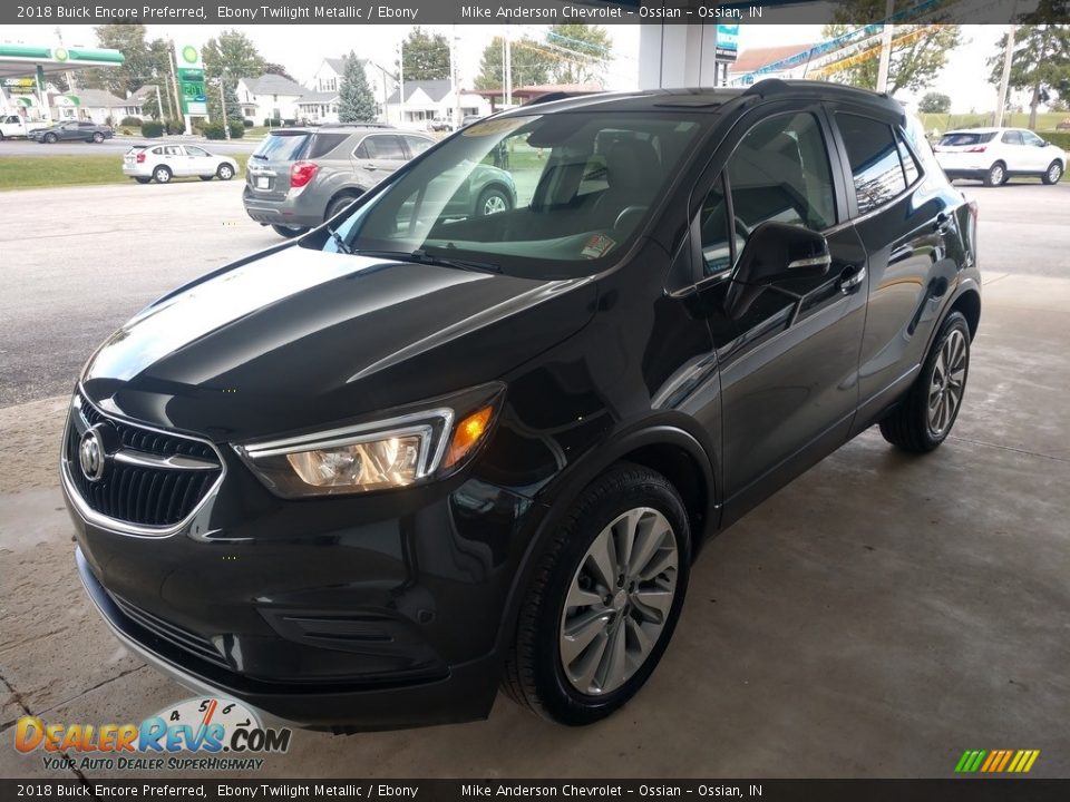 2018 Buick Encore Preferred Ebony Twilight Metallic / Ebony Photo #8