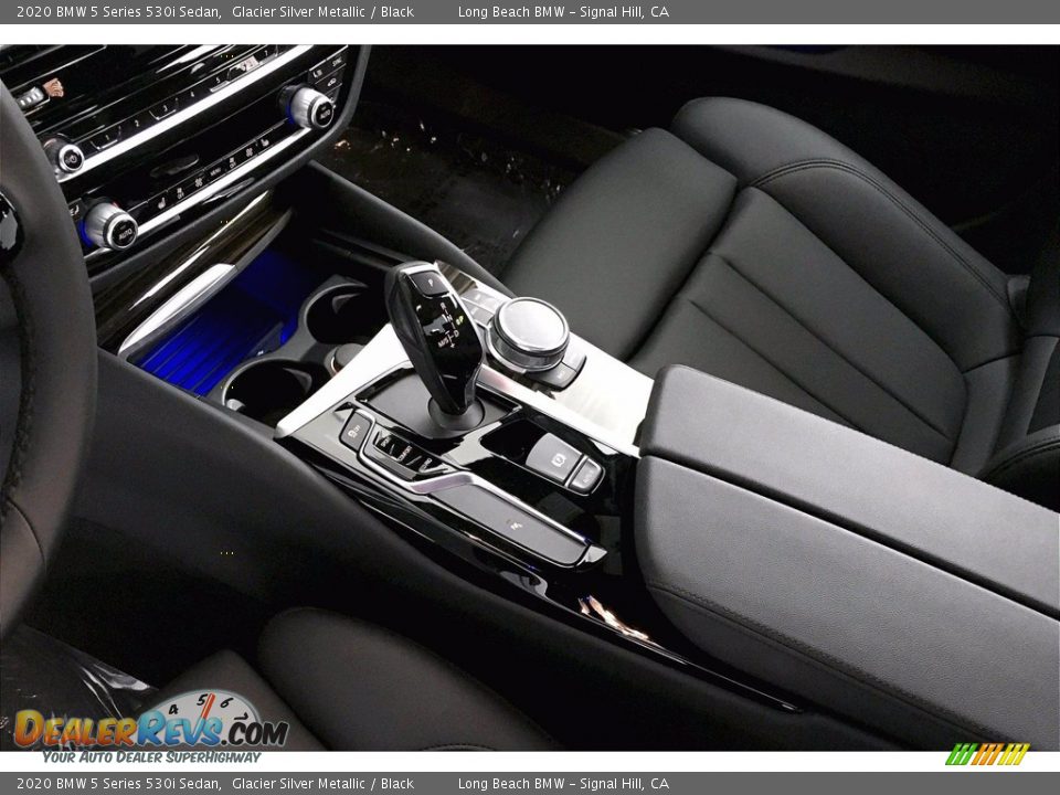 2020 BMW 5 Series 530i Sedan Glacier Silver Metallic / Black Photo #16