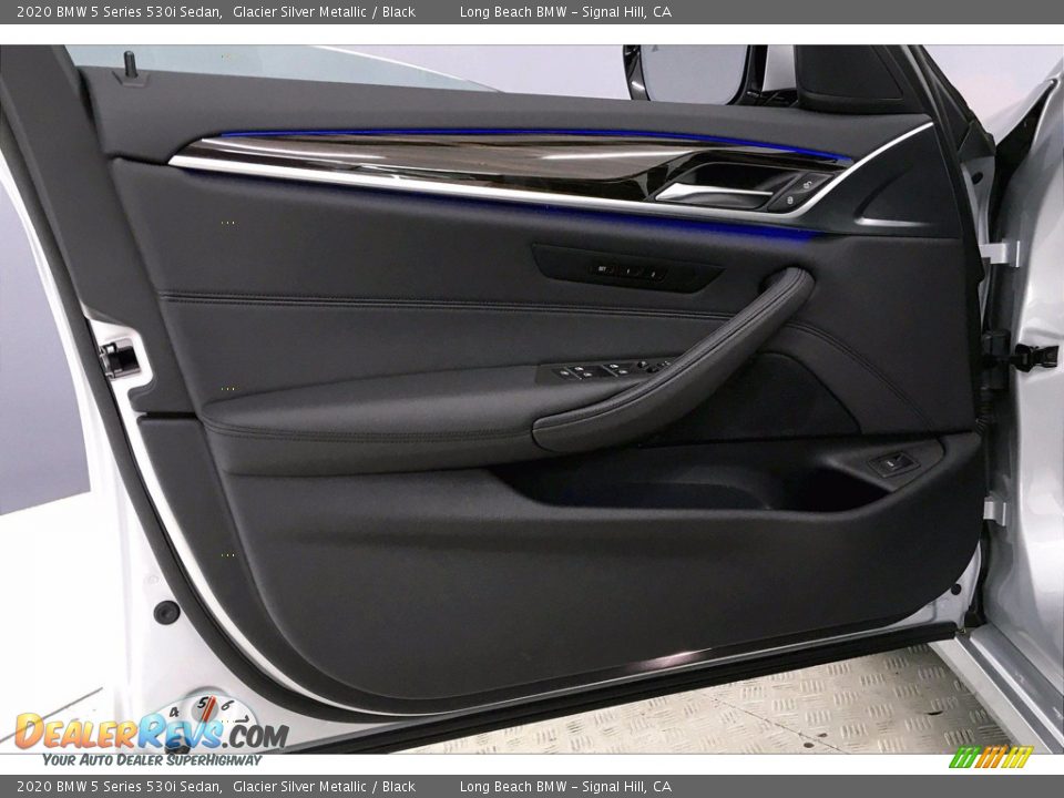 2020 BMW 5 Series 530i Sedan Glacier Silver Metallic / Black Photo #23