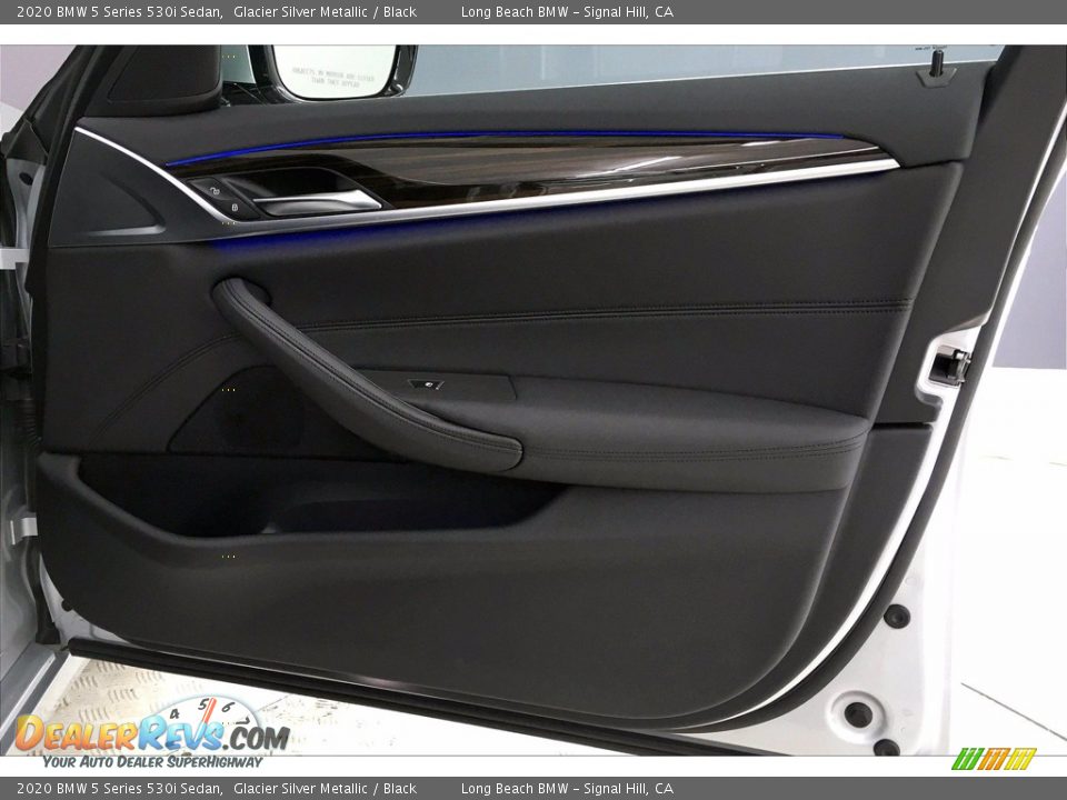 2020 BMW 5 Series 530i Sedan Glacier Silver Metallic / Black Photo #24