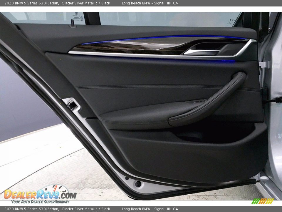 2020 BMW 5 Series 530i Sedan Glacier Silver Metallic / Black Photo #25