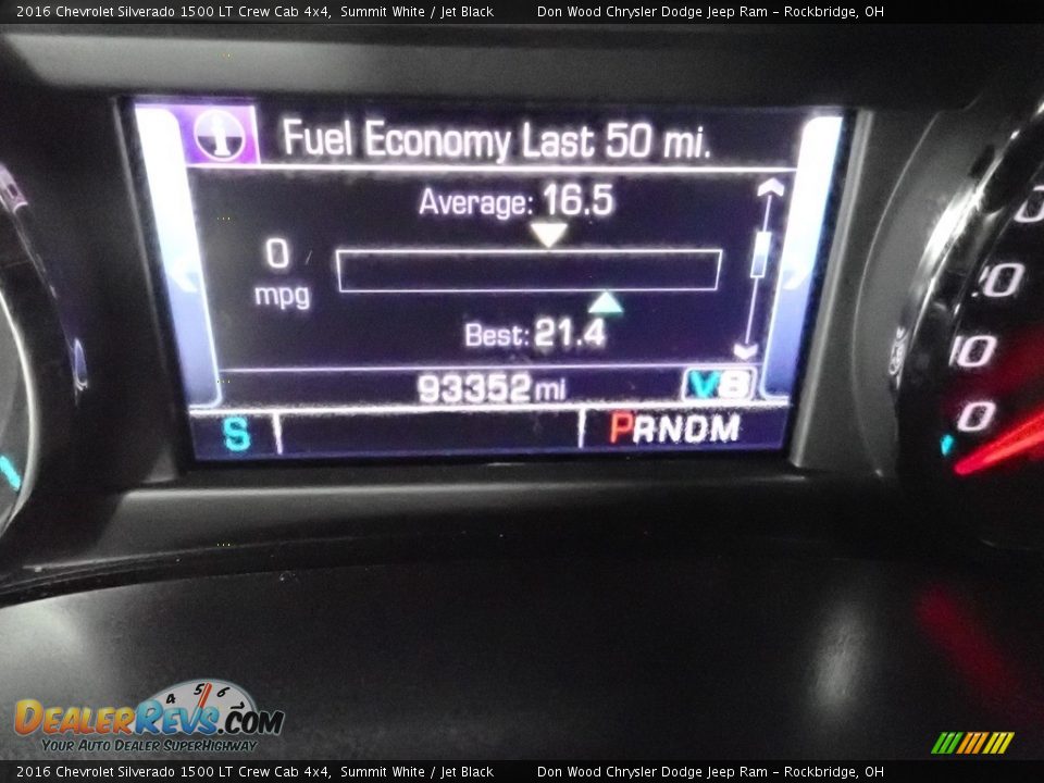 2016 Chevrolet Silverado 1500 LT Crew Cab 4x4 Summit White / Jet Black Photo #31