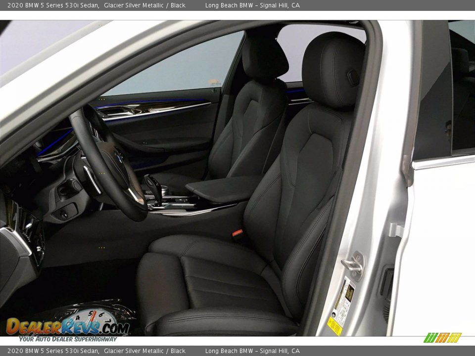 2020 BMW 5 Series 530i Sedan Glacier Silver Metallic / Black Photo #28
