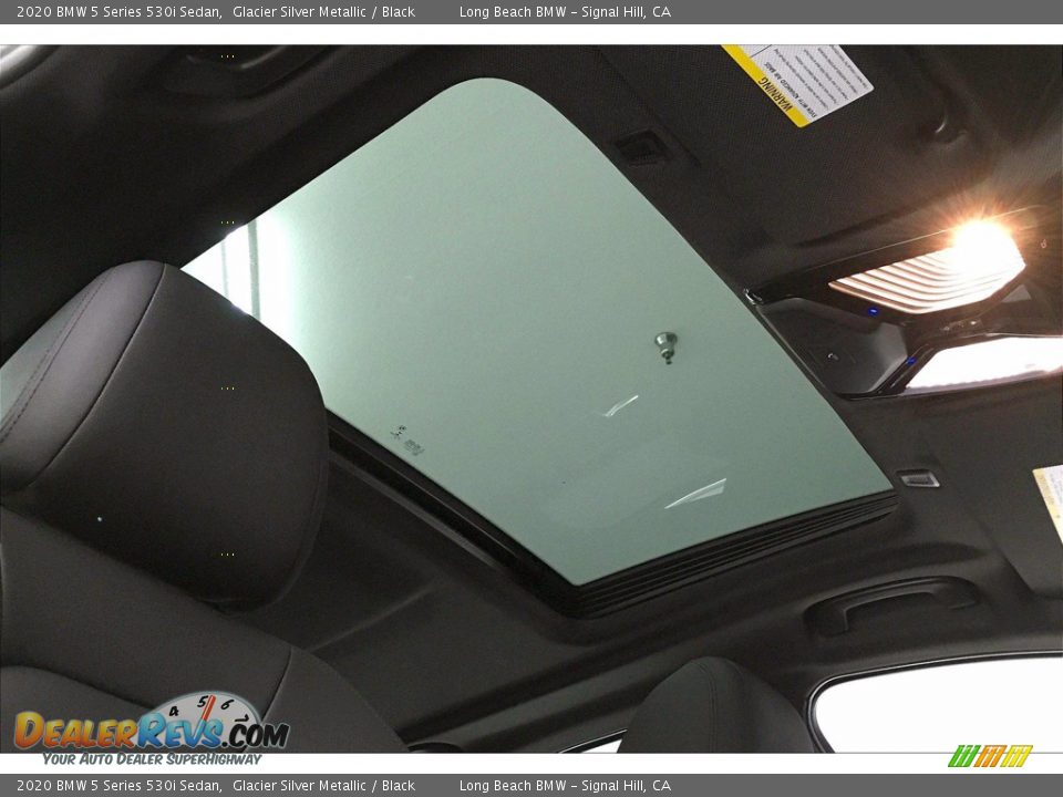 2020 BMW 5 Series 530i Sedan Glacier Silver Metallic / Black Photo #31