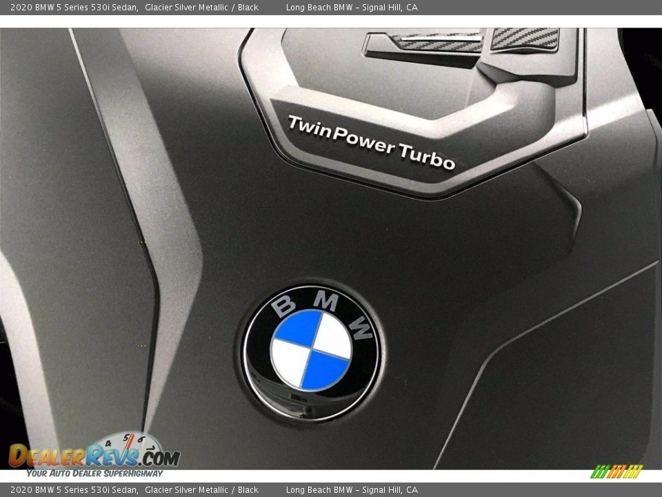 2020 BMW 5 Series 530i Sedan Glacier Silver Metallic / Black Photo #35