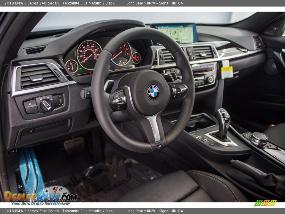 2018 BMW 3 Series 340i Sedan Tanzanite Blue Metallic / Black Photo #6
