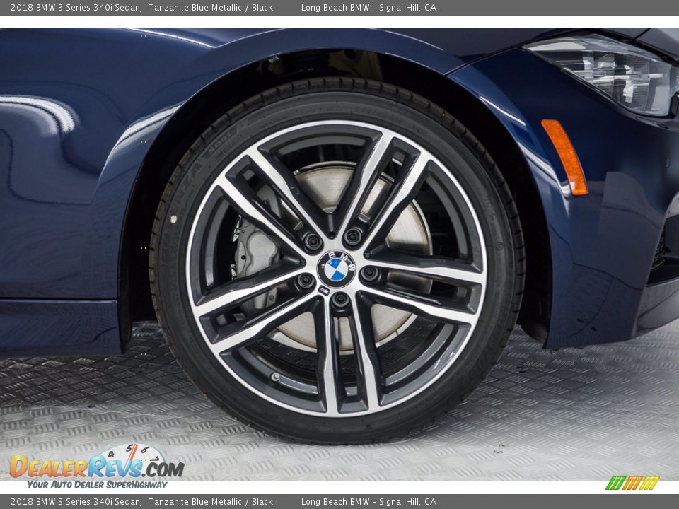 2018 BMW 3 Series 340i Sedan Tanzanite Blue Metallic / Black Photo #9