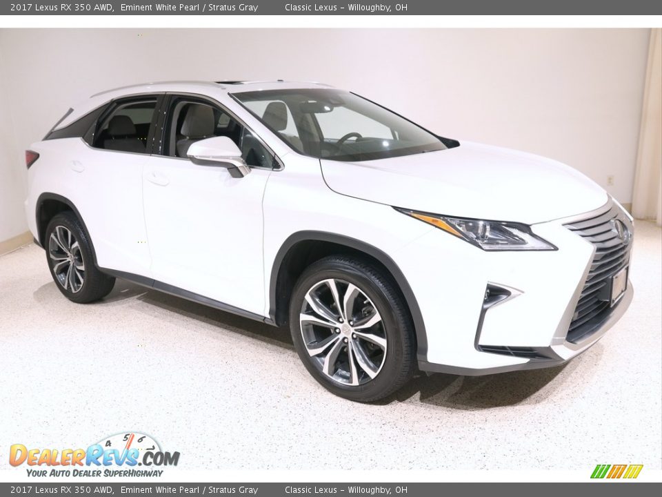 2017 Lexus RX 350 AWD Eminent White Pearl / Stratus Gray Photo #1