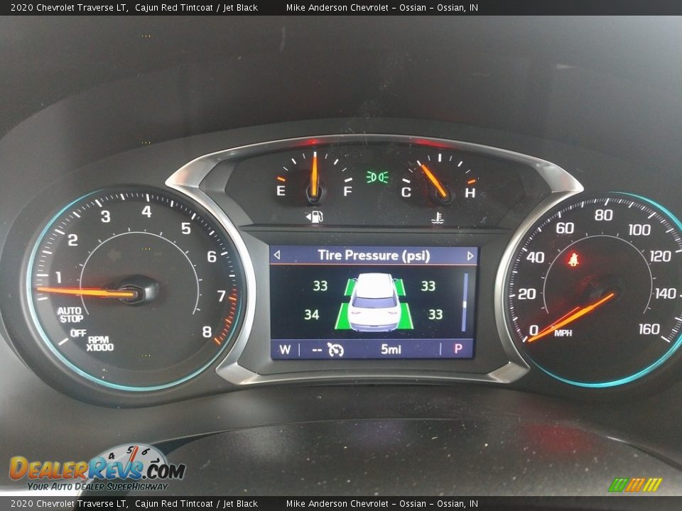 2020 Chevrolet Traverse LT Gauges Photo #26