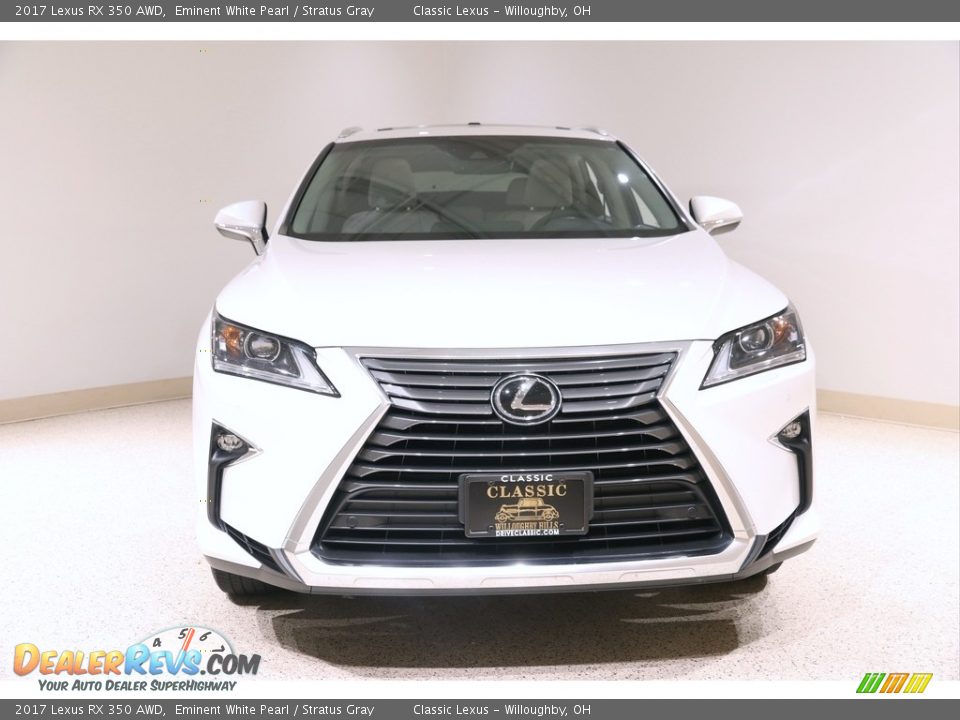 2017 Lexus RX 350 AWD Eminent White Pearl / Stratus Gray Photo #2