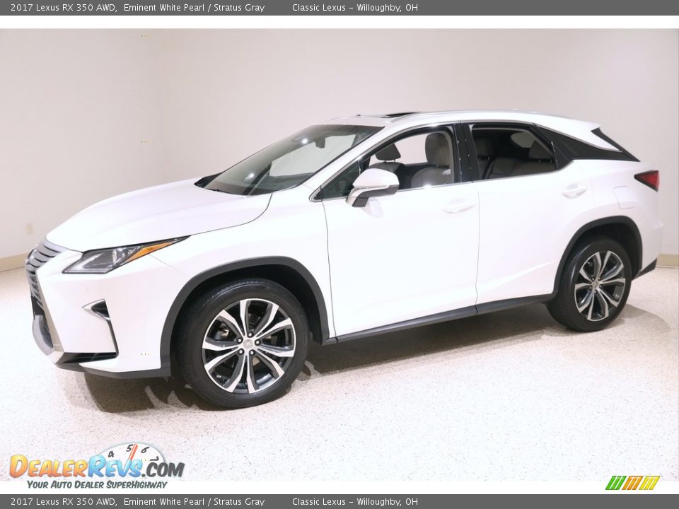 2017 Lexus RX 350 AWD Eminent White Pearl / Stratus Gray Photo #3