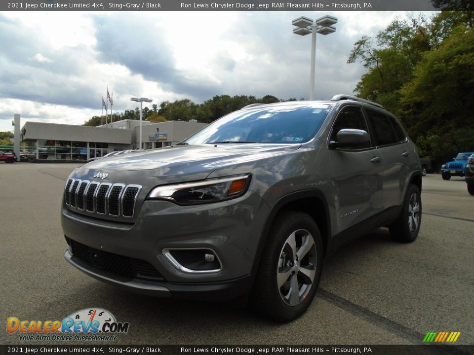 2021 Jeep Cherokee Limited 4x4 Sting-Gray / Black Photo #1