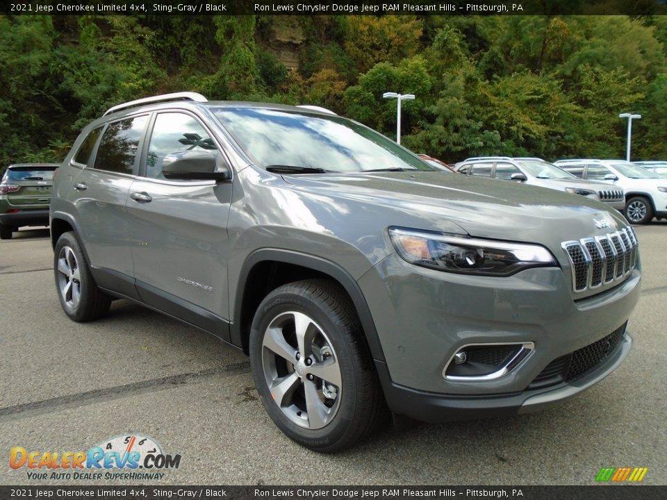 2021 Jeep Cherokee Limited 4x4 Sting-Gray / Black Photo #3