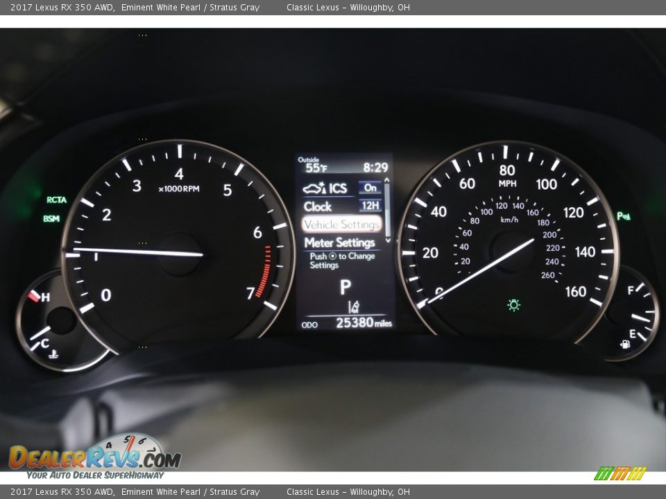 2017 Lexus RX 350 AWD Eminent White Pearl / Stratus Gray Photo #8