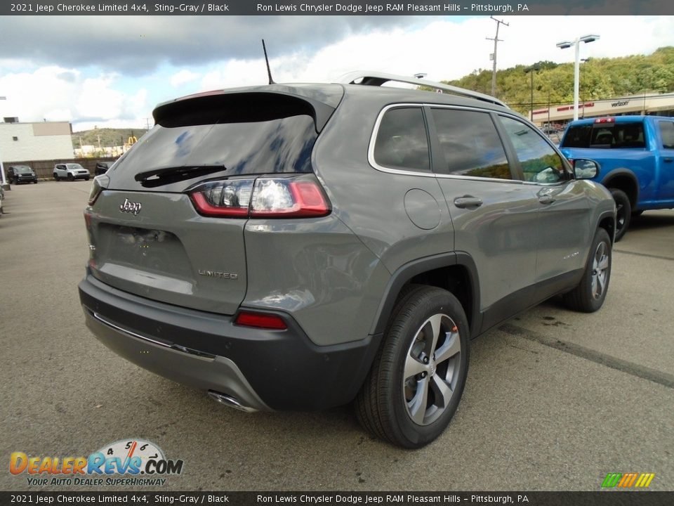 2021 Jeep Cherokee Limited 4x4 Sting-Gray / Black Photo #5