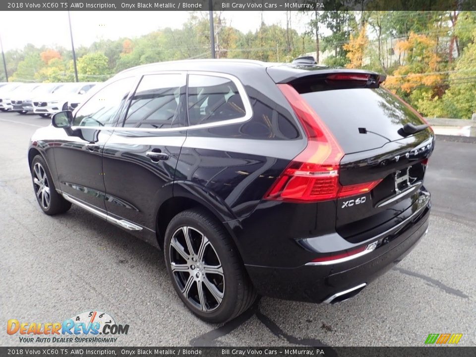 2018 Volvo XC60 T5 AWD Inscription Onyx Black Metallic / Blonde Photo #6