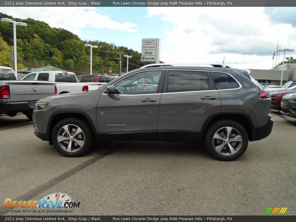 2021 Jeep Cherokee Limited 4x4 Sting-Gray / Black Photo #7