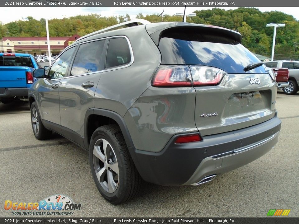 2021 Jeep Cherokee Limited 4x4 Sting-Gray / Black Photo #8