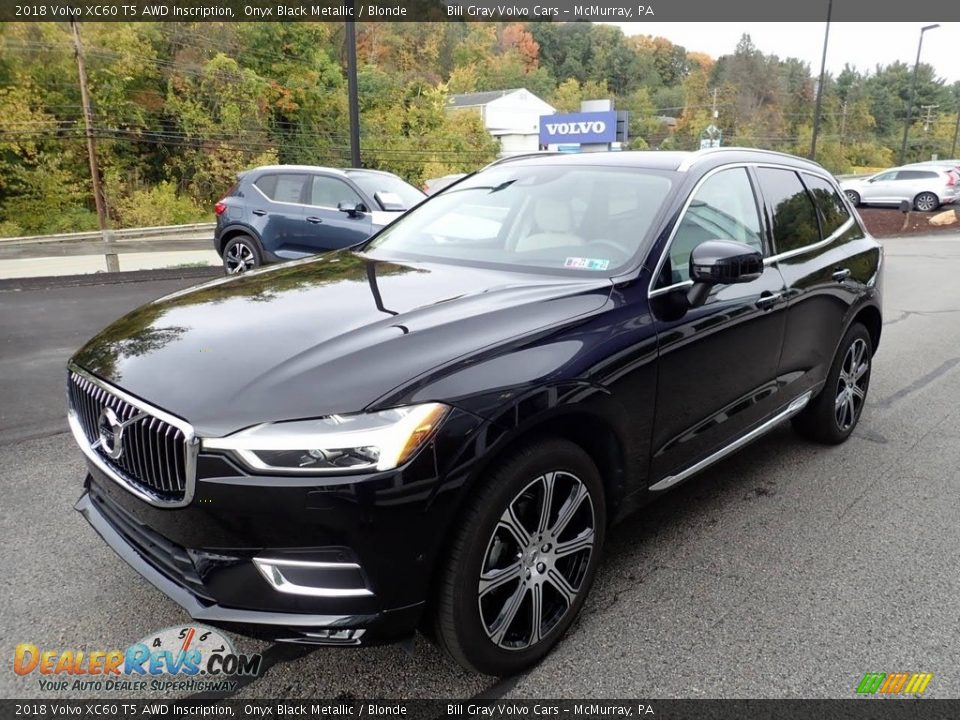 2018 Volvo XC60 T5 AWD Inscription Onyx Black Metallic / Blonde Photo #8