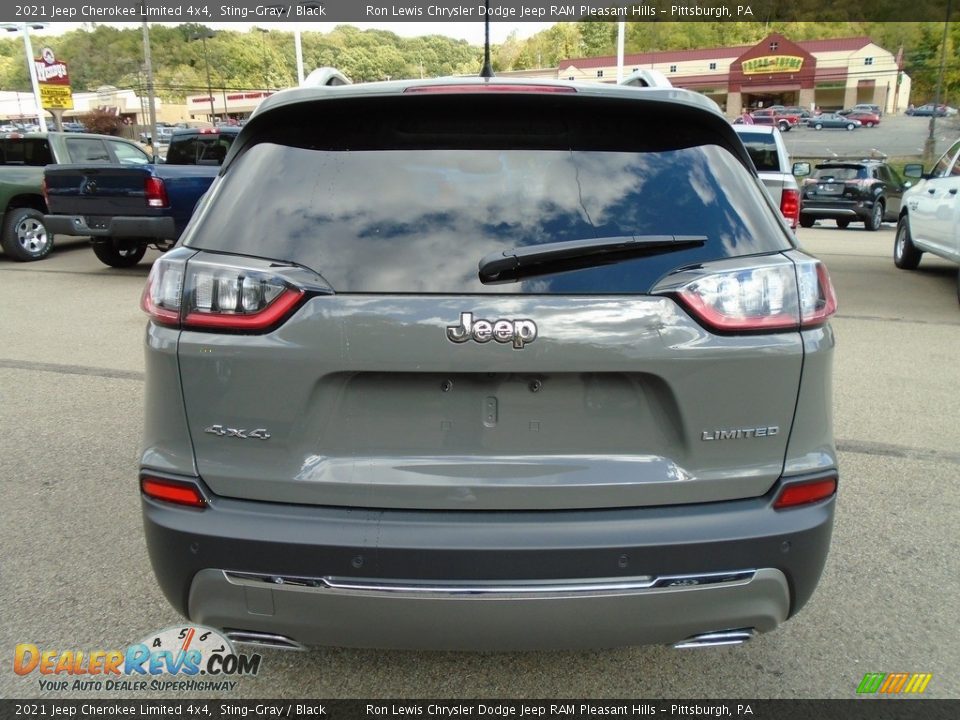 2021 Jeep Cherokee Limited 4x4 Sting-Gray / Black Photo #10