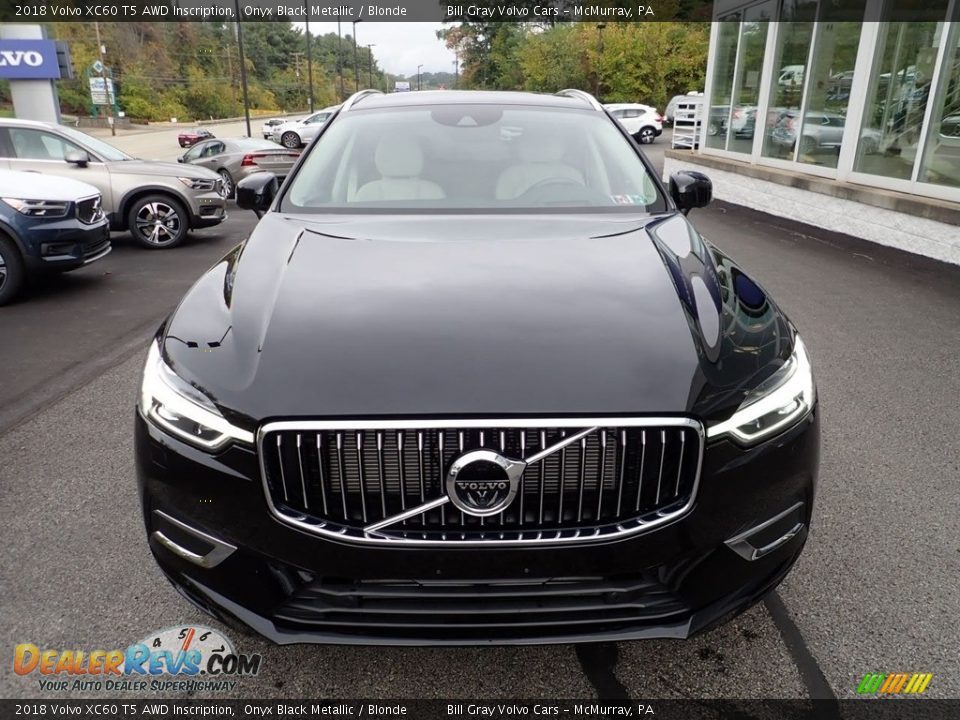 2018 Volvo XC60 T5 AWD Inscription Onyx Black Metallic / Blonde Photo #9