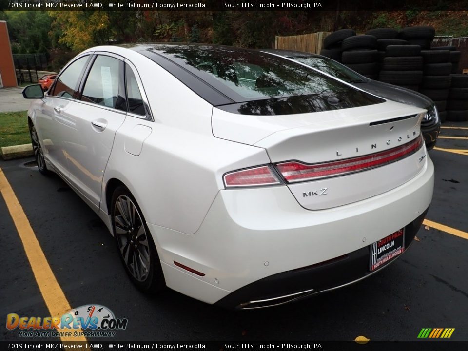 2019 Lincoln MKZ Reserve II AWD White Platinum / Ebony/Terracotta Photo #2