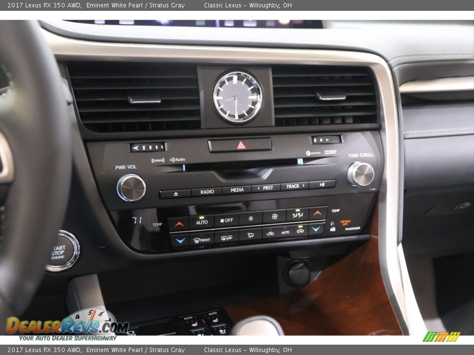 2017 Lexus RX 350 AWD Eminent White Pearl / Stratus Gray Photo #16