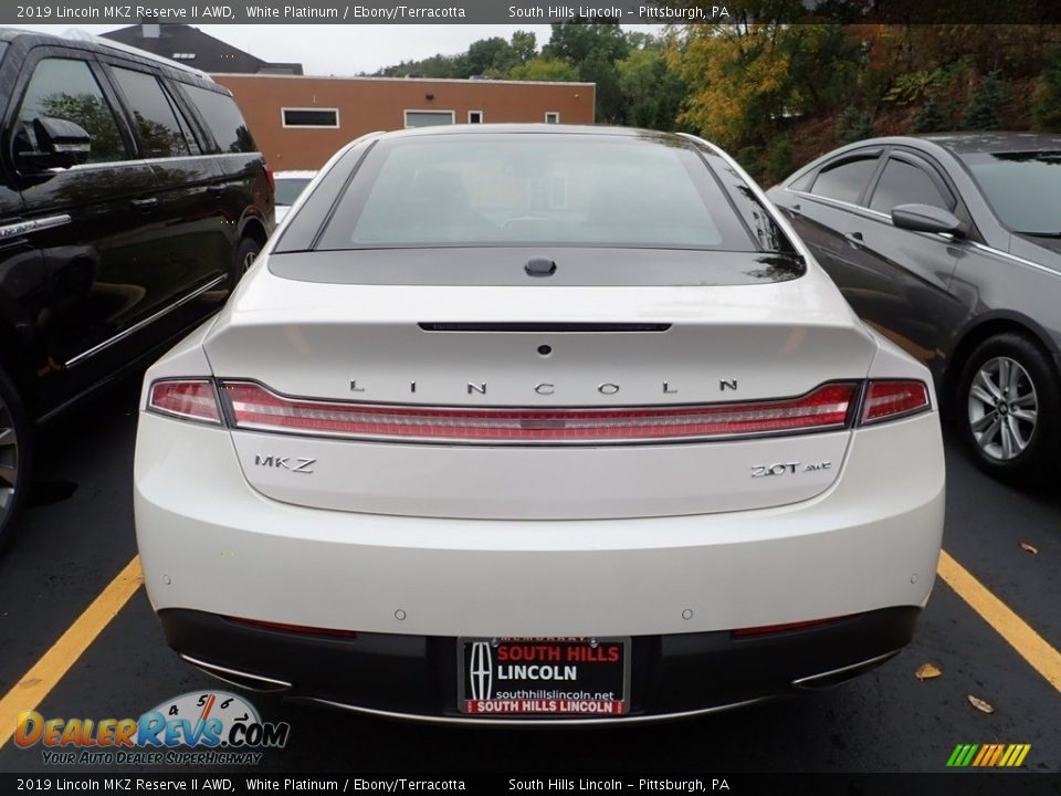 2019 Lincoln MKZ Reserve II AWD White Platinum / Ebony/Terracotta Photo #3