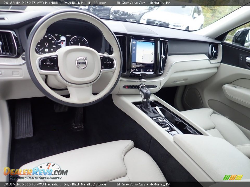 Blonde Interior - 2018 Volvo XC60 T5 AWD Inscription Photo #17