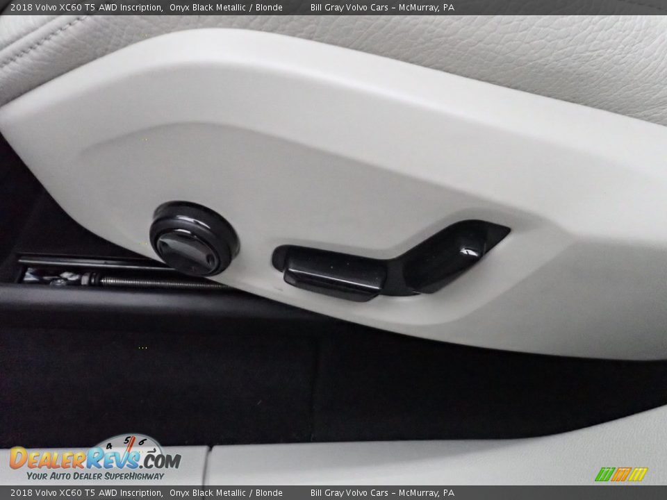 2018 Volvo XC60 T5 AWD Inscription Onyx Black Metallic / Blonde Photo #19