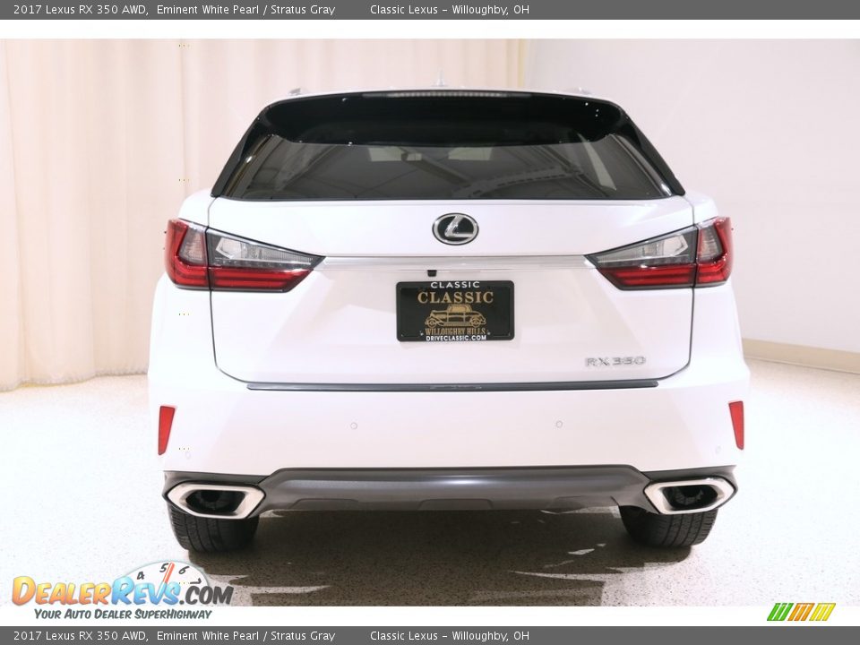 2017 Lexus RX 350 AWD Eminent White Pearl / Stratus Gray Photo #23