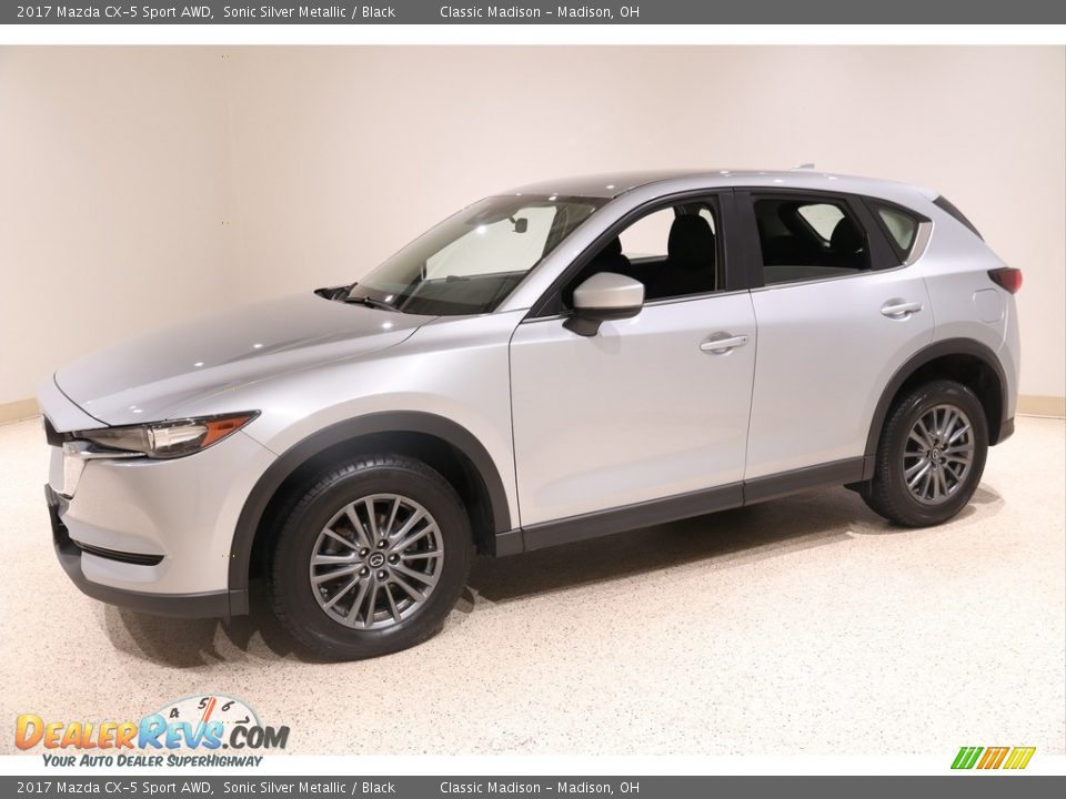2017 Mazda CX-5 Sport AWD Sonic Silver Metallic / Black Photo #3