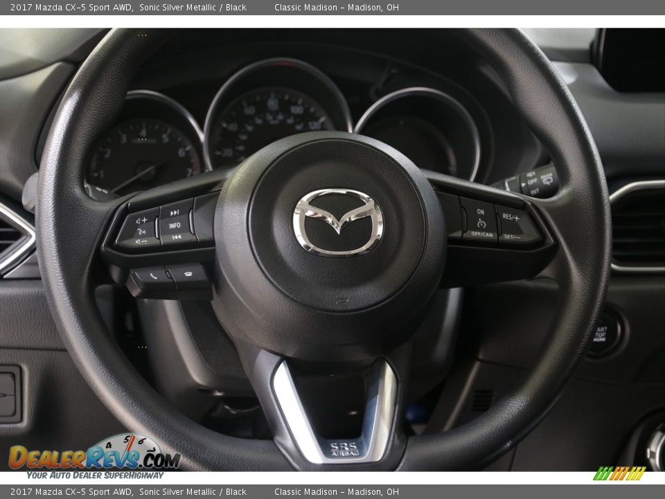 2017 Mazda CX-5 Sport AWD Sonic Silver Metallic / Black Photo #7