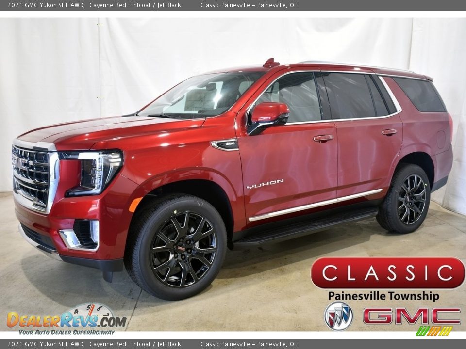 2021 GMC Yukon SLT 4WD Cayenne Red Tintcoat / Jet Black Photo #1