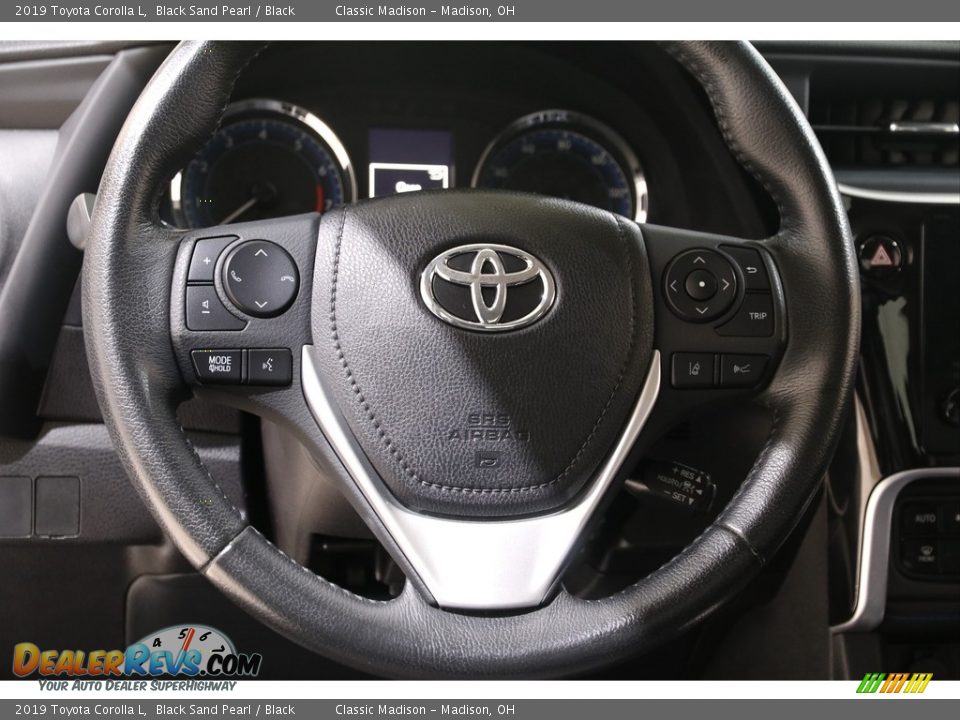 2019 Toyota Corolla L Black Sand Pearl / Black Photo #6
