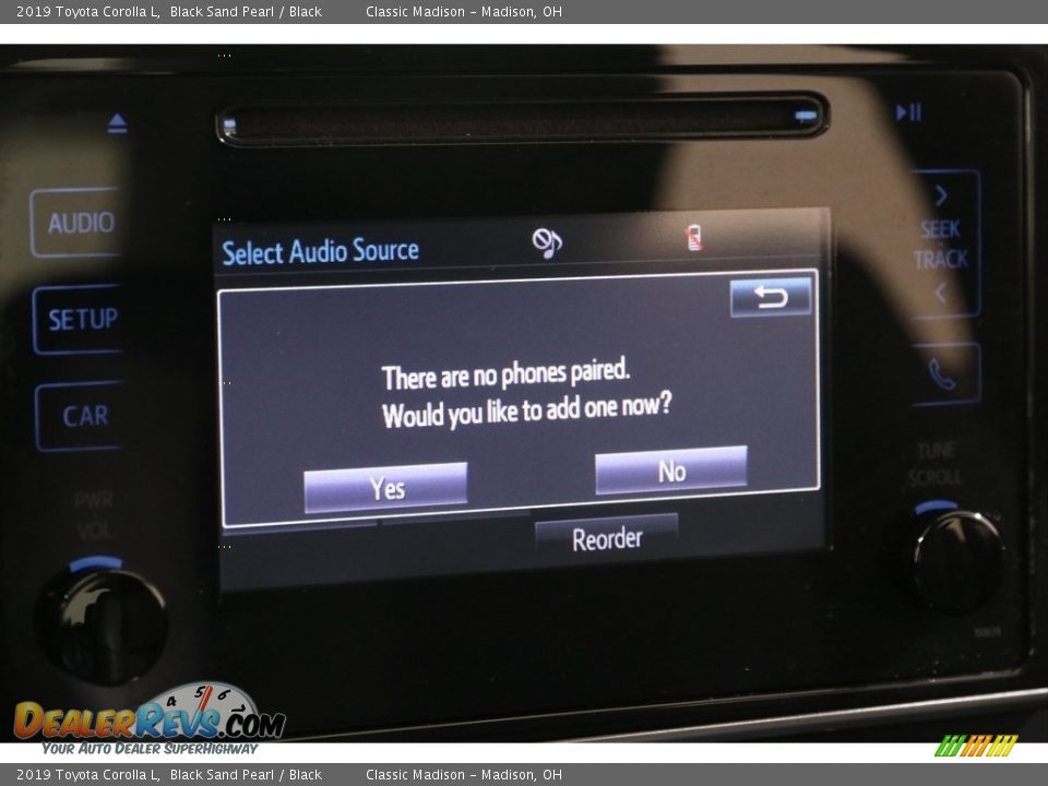 2019 Toyota Corolla L Black Sand Pearl / Black Photo #10