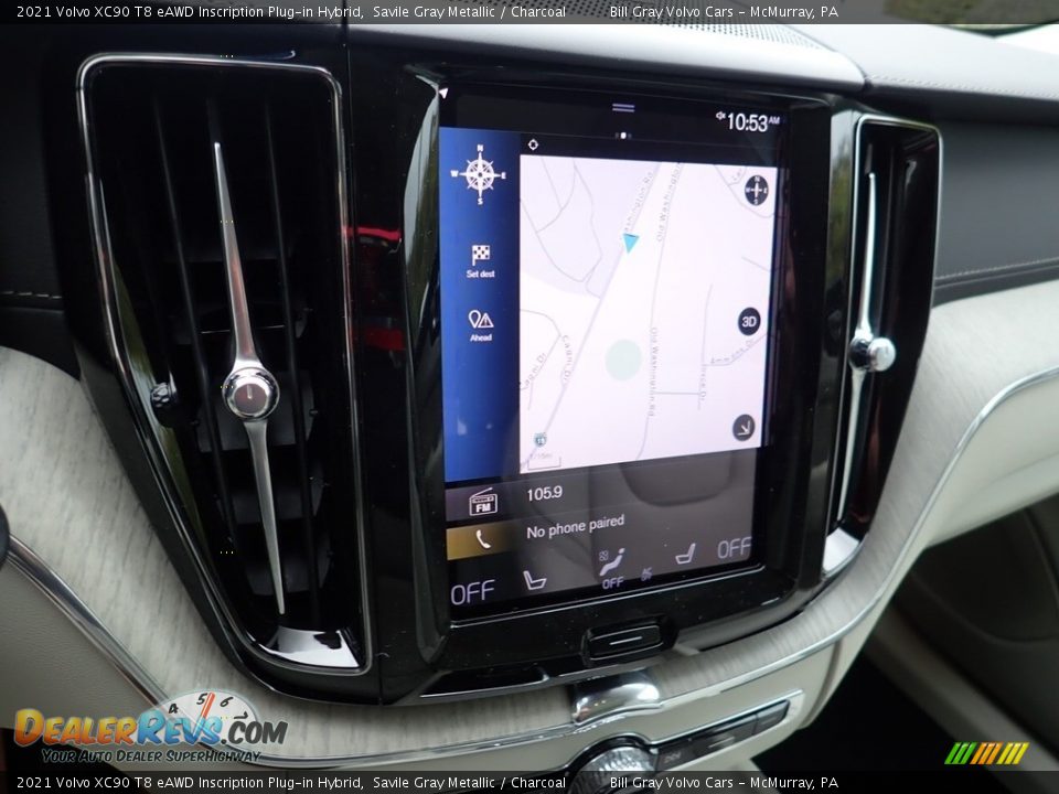 Navigation of 2021 Volvo XC90 T8 eAWD Inscription Plug-in Hybrid Photo #13