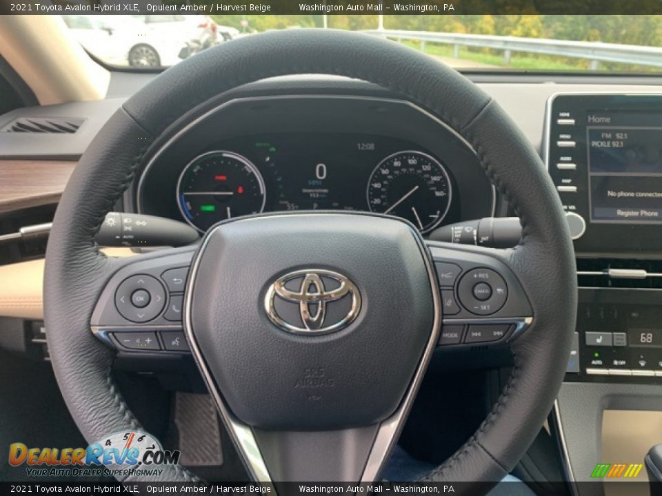 2021 Toyota Avalon Hybrid XLE Opulent Amber / Harvest Beige Photo #8