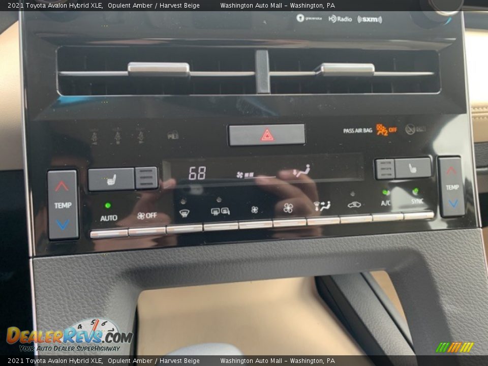 2021 Toyota Avalon Hybrid XLE Opulent Amber / Harvest Beige Photo #15