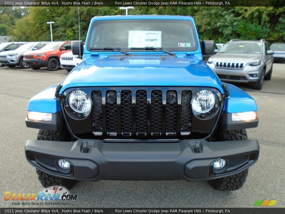 2021 Jeep Gladiator Willys 4x4 Hydro Blue Pearl / Black Photo #2
