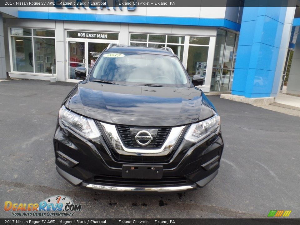 2017 Nissan Rogue SV AWD Magnetic Black / Charcoal Photo #3