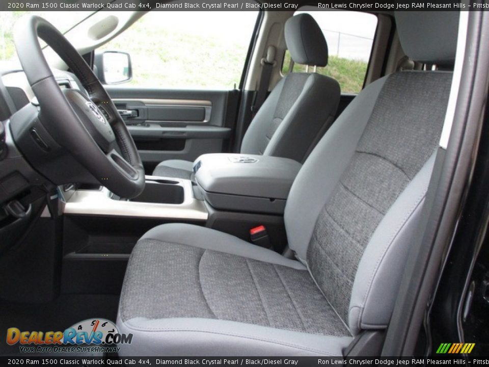 Black/Diesel Gray Interior - 2020 Ram 1500 Classic Warlock Quad Cab 4x4 Photo #11