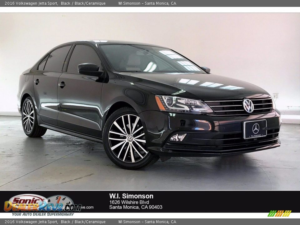 2016 Volkswagen Jetta Sport Black / Black/Ceramique Photo #1