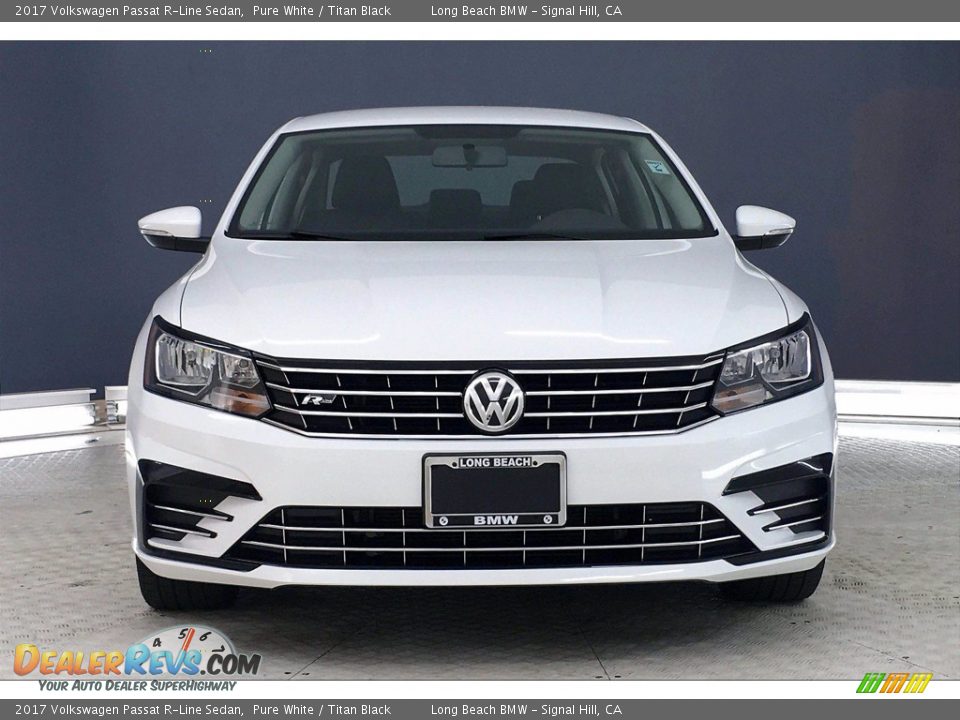 2017 Volkswagen Passat R-Line Sedan Pure White / Titan Black Photo #2