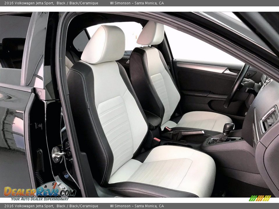 Black/Ceramique Interior - 2016 Volkswagen Jetta Sport Photo #6